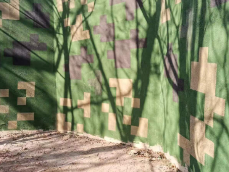 广东外墙围迷彩喷涂 聚焦工业园区围墙